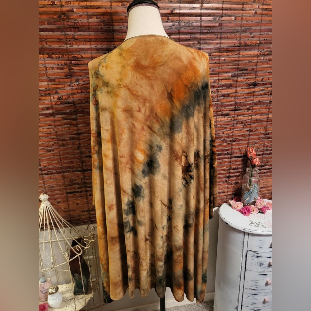 Bohemian Tie-Dye Kimono Cardigan - Picture 3 of 3
